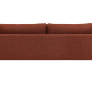 Bolero – Canapé 3 places – Noir, Rouge – 88 x 84 x 215 cm