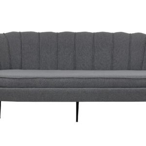 Calais – Canapé 3 places – Noir, Gris – 78 x 79 x 180 cm