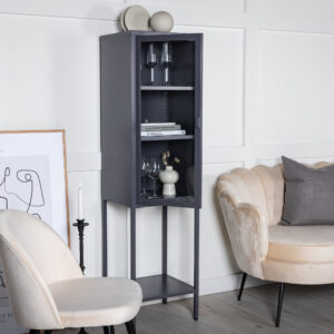 Misha – Meuble de rangement – Gris – 35 x 150 x 41 cm