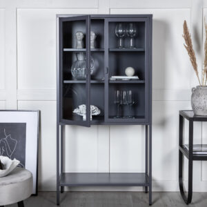 Misha – Meuble de rangement – Gris – 35 x 150 x 75 cm