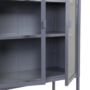 Misha – Meuble de rangement – Gris – 35 x 150 x 75 cm