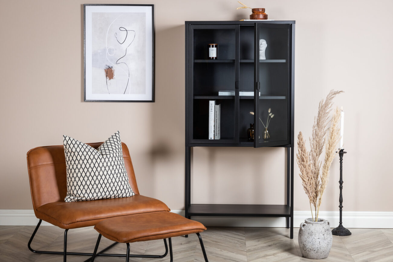 Misha – Meuble de rangement – Noir – 35 x 150 x 75 cm
