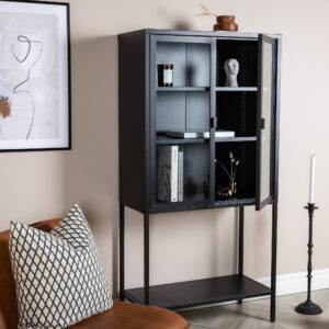 Misha – Meuble de rangement – Noir – 35 x 150 x 75 cm