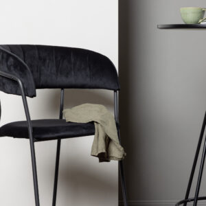 Lui – Chaise de bar – Noir – 49 x 97 x 53 cm
