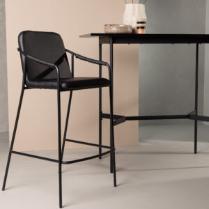 Tvist – Chaise de bar – Noir – 56 x 107 x 55 cm