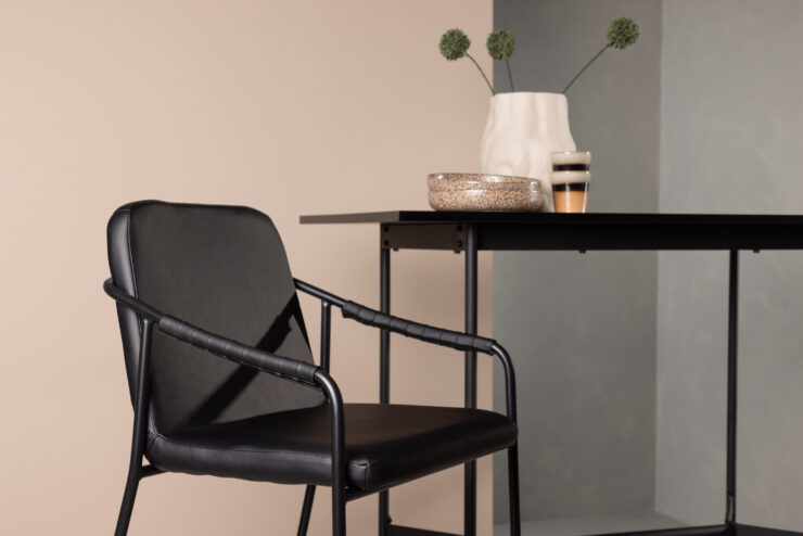 Tvist – Chaise de bar – Noir – 56 x 107 x 55 cm