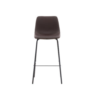 Alexi – Chaise de bar – Noir, Marron – 48 x 103 x 47 cm