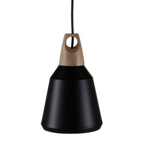 Nao – Suspension – Noir, Naturel – ⌀16 cm