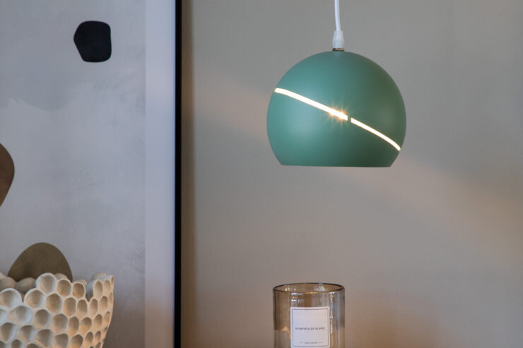 Wei – Suspension – Vert – ⌀18 cm