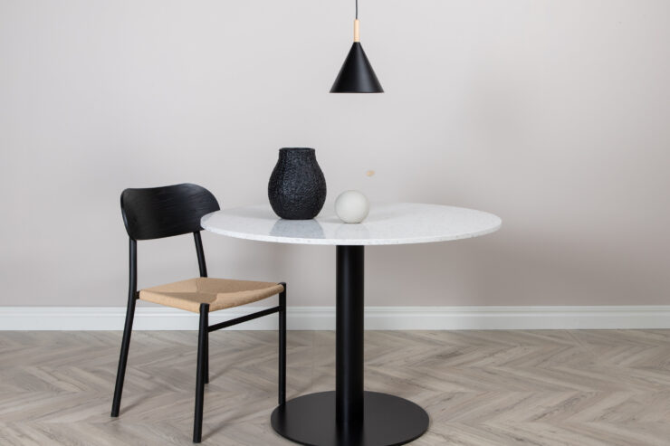 Enif – Suspension – Noir, Naturel – ⌀20 cm