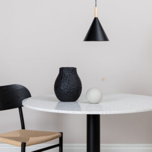 Enif – Suspension – Noir, Naturel – ⌀20 cm