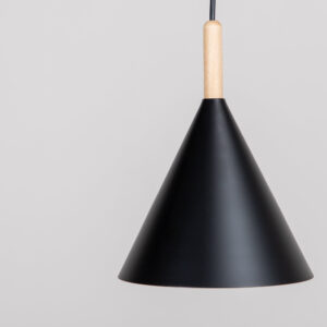 Enif – Suspension – Noir, Naturel – ⌀20 cm