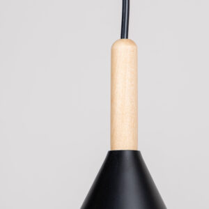 Enif – Suspension – Noir, Naturel – ⌀20 cm