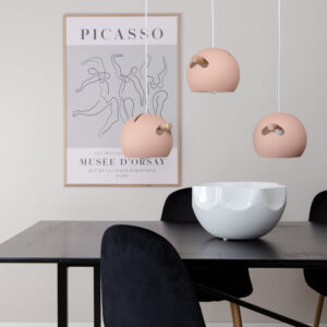 Tubbie – Suspension – Rose poudré – 23 x 16 x 73 cm
