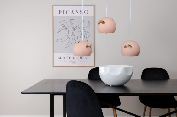 Tubbie – Suspension – Rose poudré – 23 x 16 x 73 cm