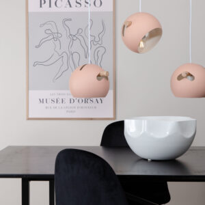 Tubbie – Suspension – Rose poudré – 23 x 16 x 73 cm