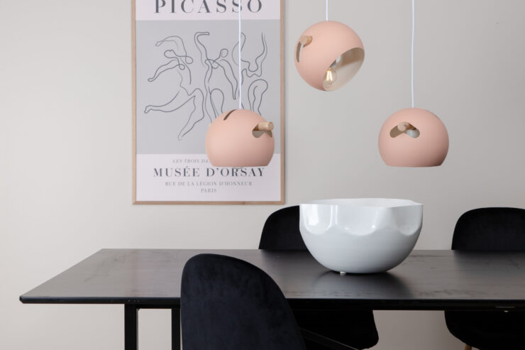 Tubbie – Suspension – Rose poudré – 23 x 16 x 73 cm