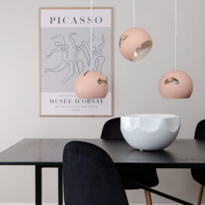 Tubbie – Suspension – Rose poudré – 23 x 16 x 73 cm