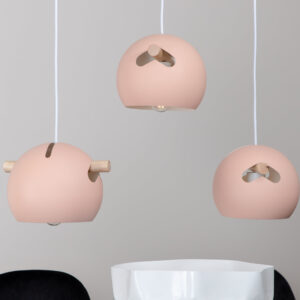 Tubbie – Suspension – Rose poudré – 23 x 16 x 73 cm
