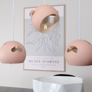 Tubbie – Suspension – Rose poudré – 23 x 16 x 73 cm