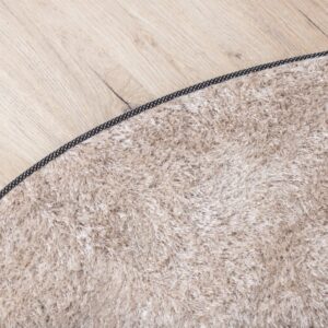 Mattis – Tapis de salon – Beige – ⌀200 cm