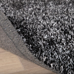 Mattis – Tapis de salon – Anthracite – ⌀200 cm