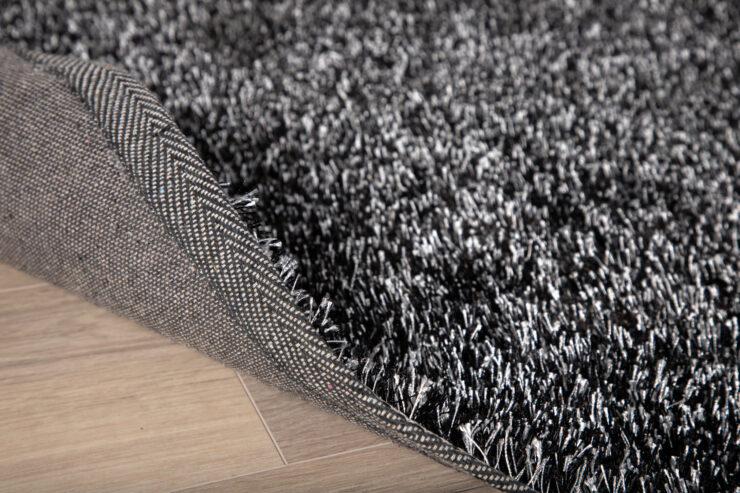 Mattis – Tapis de salon – Anthracite – ⌀200 cm