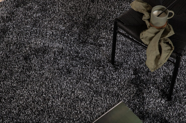 Mattis – Tapis de salon – Anthracite – ⌀200 cm