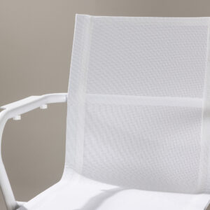 Alina – Chaise de salle à manger – Blanc – 63 x 86 x 58 cm