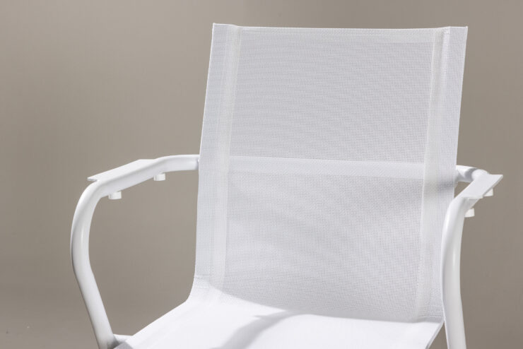 Alina – Chaise de salle à manger – Blanc – 63 x 86 x 58 cm