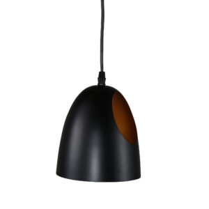 Elda – Suspension – Noir, Cuivré – ⌀16 cm
