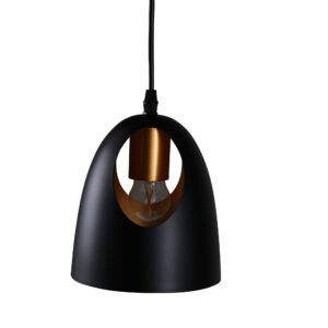 Elda – Suspension – Noir, Cuivré – ⌀16 cm