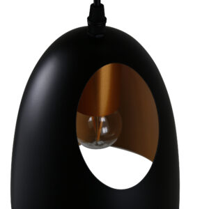Elda – Suspension – Noir, Cuivré – ⌀16 cm