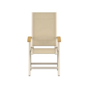 Panama – Chaise réglable – Beige, Naturel – 110 x 60 x 75 cm