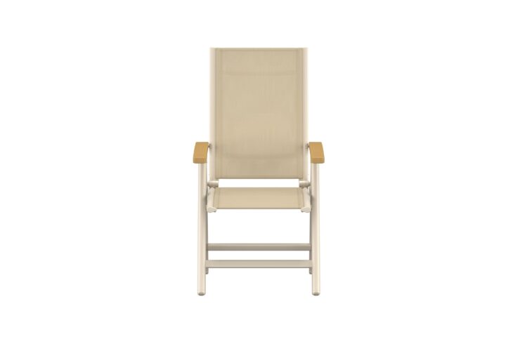 Panama – Chaise réglable – Beige, Naturel – 110 x 60 x 75 cm