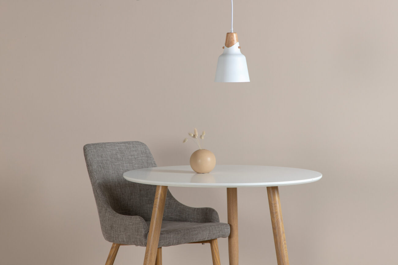 Rigel – Suspension – Blanc, Naturel – ⌀16 cm