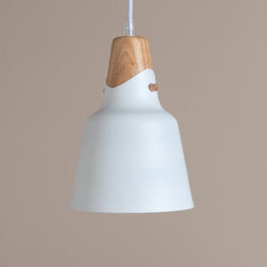 Rigel – Suspension – Blanc, Naturel – ⌀16 cm