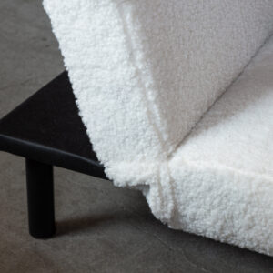 Bodil – Lit pliant – Noir, Blanc – 87 x 80 x 180 cm