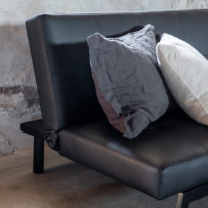 Bodil – Lit pliant – Noir – 87 x 80 x 180 cm
