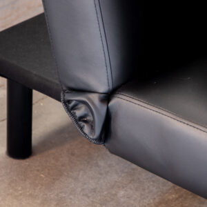 Bodil – Lit pliant – Noir – 87 x 80 x 180 cm