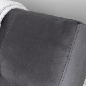 Bodil – Lit pliant – Noir, Gris foncé – 87 x 80 x 180 cm