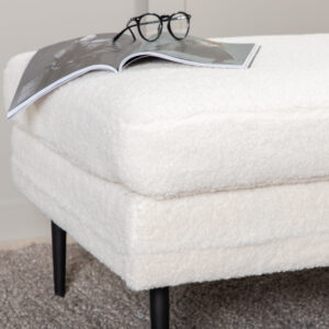 Boom – Ottoman – Noir, Blanc – 70 x 49 x 90 cm