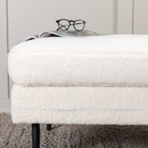 Boom – Ottoman – Noir, Blanc – 70 x 49 x 90 cm