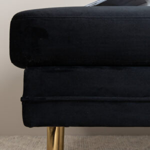 Boom – Ottoman – Noir, Doré – 70 x 49 x 90 cm