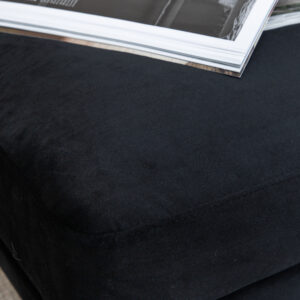 Boom – Ottoman – Noir, Doré – 70 x 49 x 90 cm