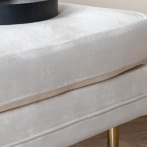 Boom – Ottoman – Doré, Blanc – 70 x 49 x 90 cm