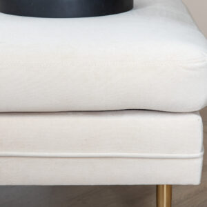 Boom – Ottoman – Doré, Blanc – 70 x 49 x 90 cm