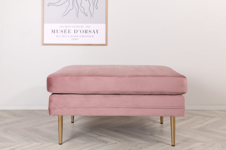 Boom – Ottoman – Doré, Rose – 70 x 49 x 90 cm