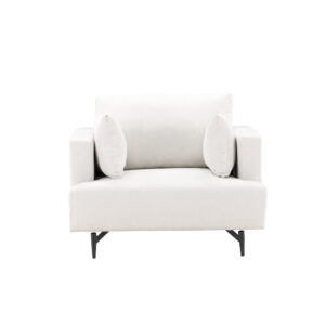 Sofia – Armchair – Beige, Noir – 92 x 82 x 104 cm