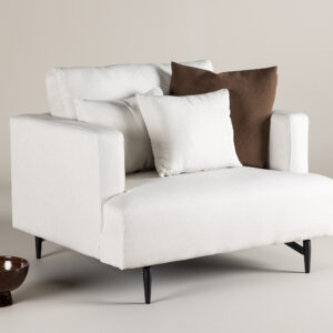 Sofia – Armchair – Beige, Noir – 92 x 82 x 104 cm